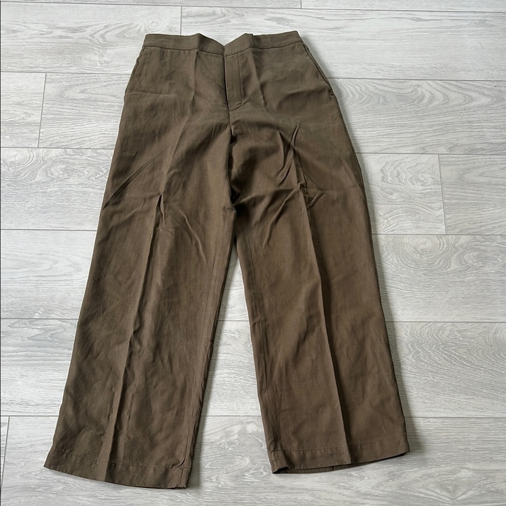 Madewell Pull-On Straight Pants in Drapey Twill